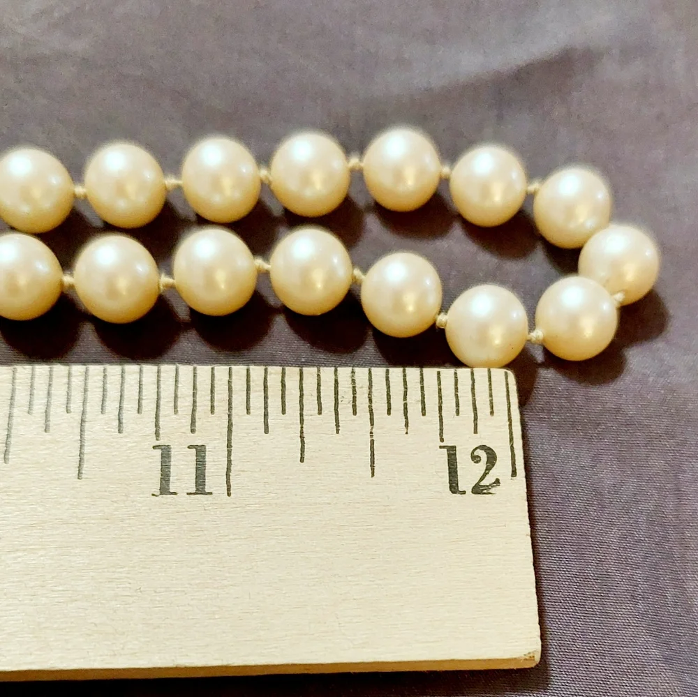 Vintage Pearl Sterling Matinee Necklace - Picture 5 of 6
